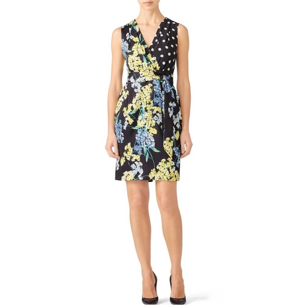 D-12 (RE-posh) Slate & Willow Artsy Mixed Print Mini Dress Sz 6